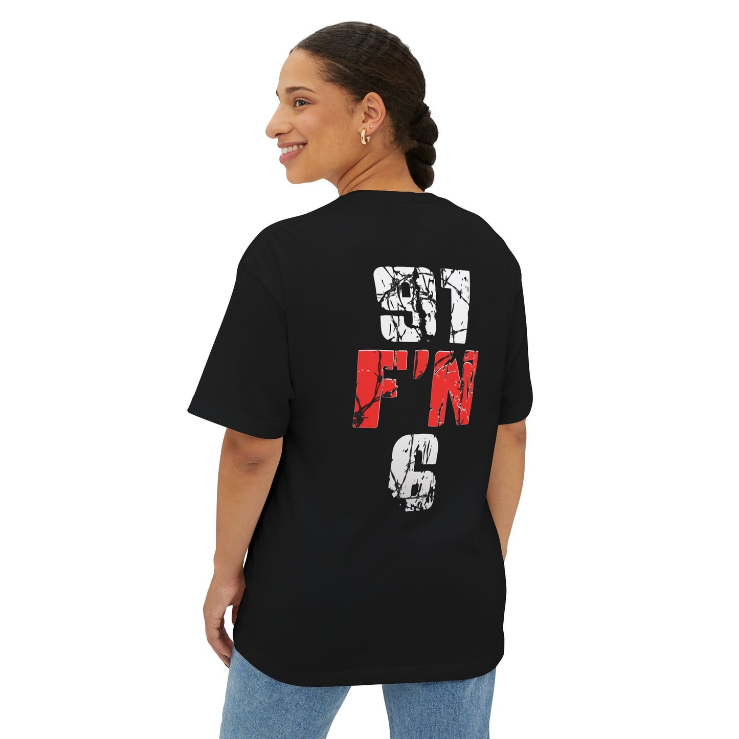 E Sea Dub Oversized Boxy Tee